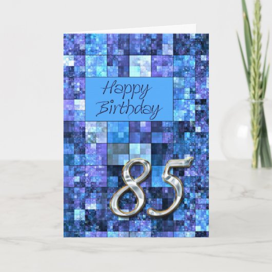 85th誕生日カードと抽象芸術マス。 カード (正面)