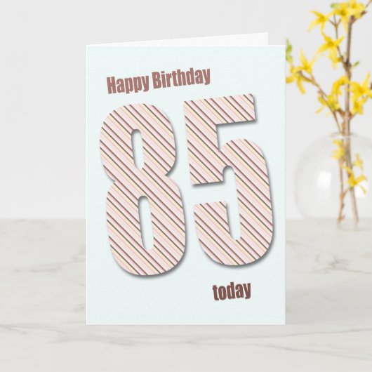 85th誕生日カード カード (黄色い花)