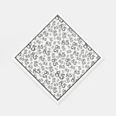 85th誕生日パーティー番号パターンブラック/ホワイト スタンダードランチョンナプキン (角)