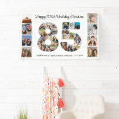 85th誕生日パーティー番号85フォトコラージュ 横断幕 (インサイチュ)
