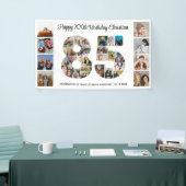 85th誕生日パーティー番号85フォトコラージュ 横断幕 (トレードショー)