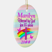 85TH誕生日恵みパーソナライズされたオーナメント セラミックオーナメント (右)