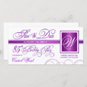 85th誕生日-セーブ・ザ・デート案内 セーブザデート (正面/裏面)