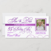 85th誕生日-日付の写真の発表を救って下さい セーブザデート (正面)