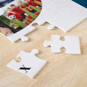 85th Birthday Number 85 Custom Photo Collage ジグソーパズル (側面)