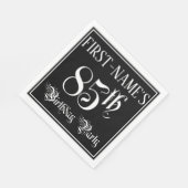 85th Birthday Party – スクリプファンシート+名前をカスタムする スタンダードランチョンナプキン (角)