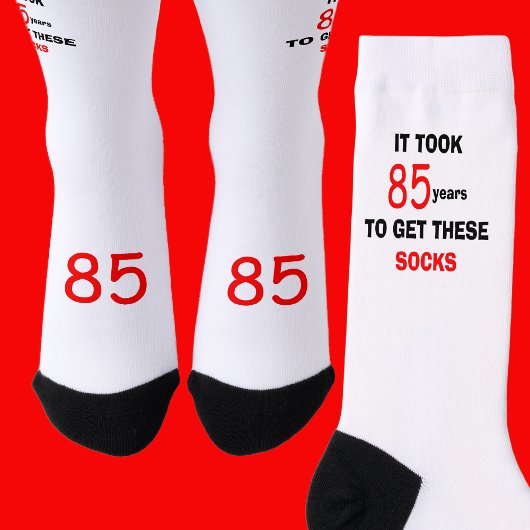 85th Birthday Socks Men Funny ソックス