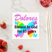 85TH BY GOD賛美誕生日パーソナライズされたナプキンス スタンダードカクテルナプキン (インサイチュ)