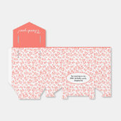 85th Coral/White Random Number Patternありがとう フェイバーボックス (折り畳みなし)