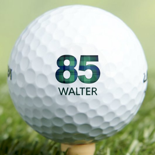 85th Plaid Gift for Granddad - 85 Legendary Plaid ゴルフボール