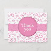 85th Thank You: Pink/White Number Pattern (正面)