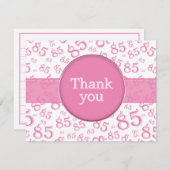 85th Thank You: Pink/White Number Pattern (正面/裏面)