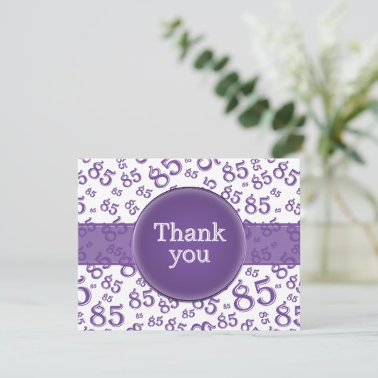 85th Thank You: Purple/White Number Pattern (スタンド正面)