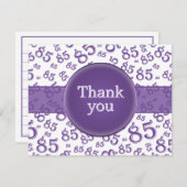 85th Thank You: Purple/White Number Pattern (正面/裏面)