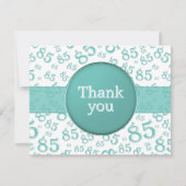 85th Thank You: Teal/White Number Pattern (正面)
