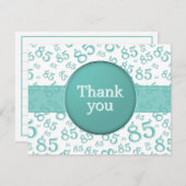 85th Thank You: Teal/White Number Pattern (正面/裏面)