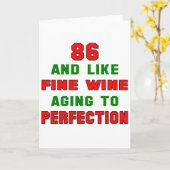 86と完璧に素晴らし成熟するワインのように カード (黄色い花)
