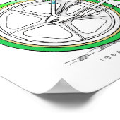 86ヒーリングフリースタイラーLixBMXヴィンテージBMXスケッチ ポスター (角)