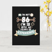 86歳じゃない、18歳で68年の経験 - for86 カード (黄色い花)