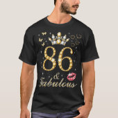 86歳と素晴らしい86誕生日86歳とFabul Tシャツ (正面)