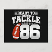 86歳のタックルフットボールパーティー 86歳の誕生日 ポストカード (正面)