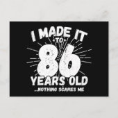 86歳の皮肉なミーム 面白い86歳の誕生日 ポストカード (正面)