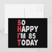 86歳の誕生日おめでとう 今日86歳だよ 面白いプレゼント ポストカード (正面/裏面)