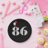 86歳の誕生日パーティーバルーン ペーパープレート (パーティー)