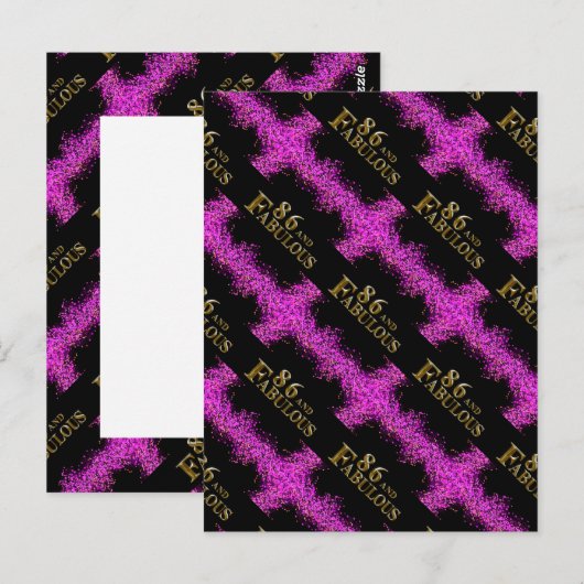 86歳の誕生日 ポストカード (正面/裏面)