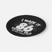 86歳皮肉ミームおもしろい86誕生日 ペーパープレート (アングル)