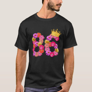 86歳誕生日女性花冠My 86t Tシャツ