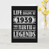 86歳1939年誕生伝説86誕生日 カード (黄色い花)