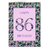 86誕生日紫デイジー (正面)