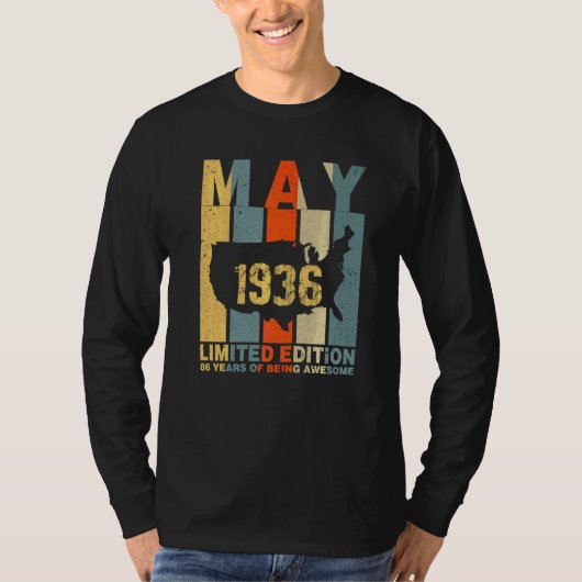 86誕生日1936年5月86歳素晴らし Tシャツ (正面)