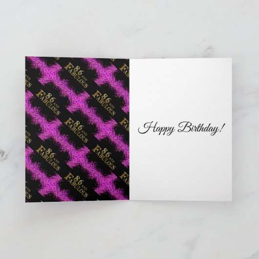 86誕生日 カード (内部)