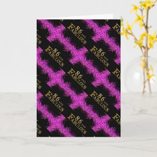 86誕生日 カード (黄色い花)