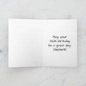 86誕生日:愛するハートパターン、虹# 86 カード (内部)