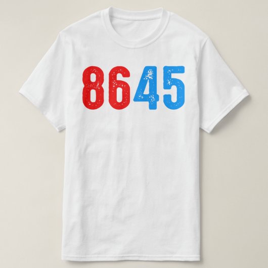 8645アンチトランプ Tシャツ (デザイン正面)