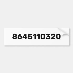 8645110320 バンパーステッカー