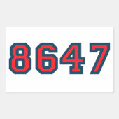 8647アンチトランプ抵抗 長方形シール (正面)