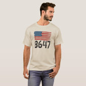 8647アンチトランプ米州旗の政治声明 Tシャツ (正面フル)