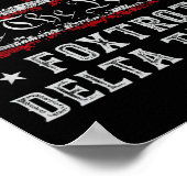 8647アンチトランプFoxtrots Deltas Tangos Impach 47 ポスター (角)