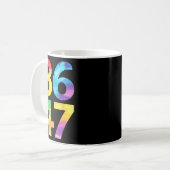 8647フおもしろいァンに自由主義の耐える コーヒーマグカップ (正面左)