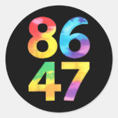 8647フおもしろいァンに自由主義の耐える ラウンドシール (正面)