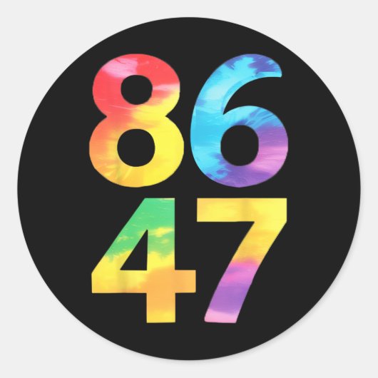 8647フおもしろいァンに自由主義の耐える ラウンドシール (正面)