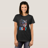 8647レトロ86 47猫好き Tシャツ (正面フル)