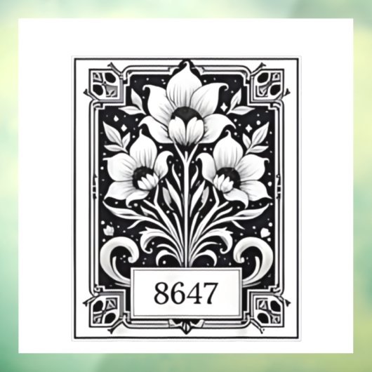 8647微妙なアンチトランプアンチMAGA 86 47フローラボー ウィンドウサイン (シート3)