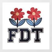 8647微妙なアンチトランプアンチMAGA 86 47フローラボー ウィンドウサイン (シート)