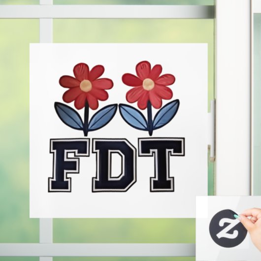 8647微妙なアンチトランプアンチMAGA 86 47フローラボー ウィンドウサイン (ホーム)