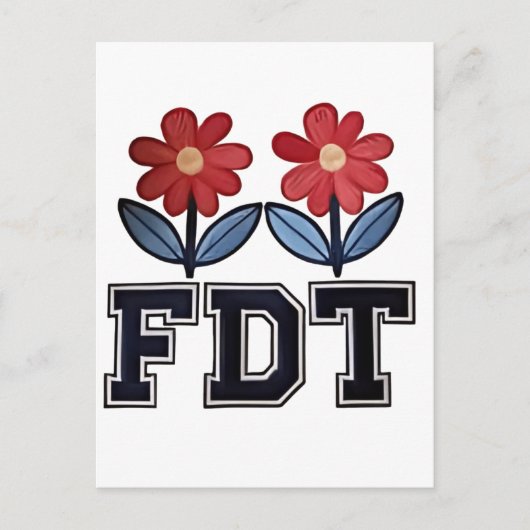 8647微妙なアンチトランプアンチMAGA 86 47フローラボー シーズンポストカード (正面)